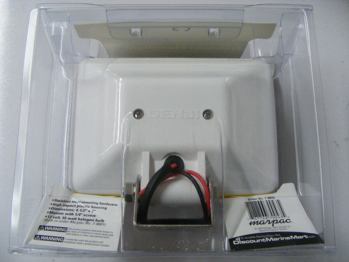 Marpac DJ905M Halogen Floodlight 4-1/2"x7" Boat 12V 55W Truck 7-0043