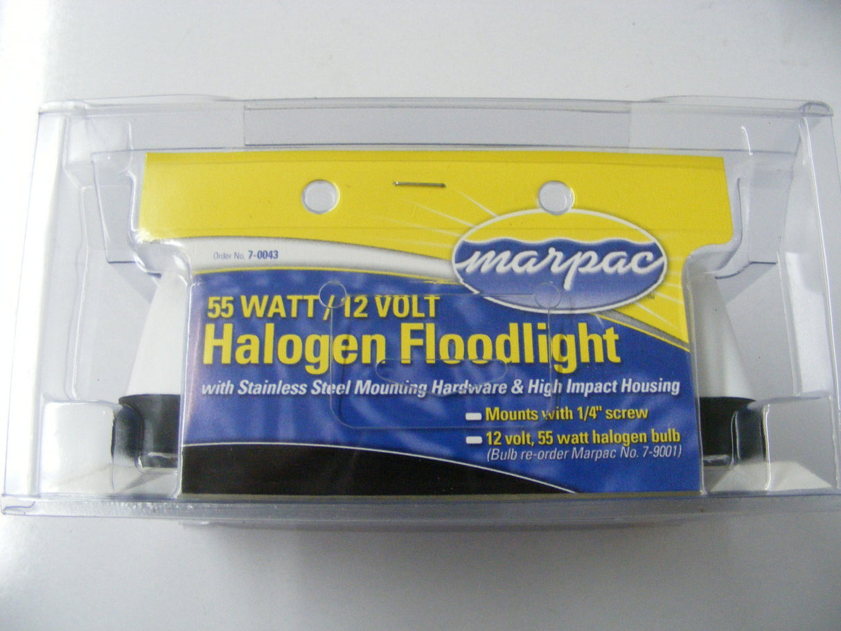 Marpac DJ905M Halogen Floodlight 4-1/2"x7" Boat 12V 55W Truck 7-0043