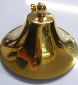 Marpac S-0809 Boat Ship's Bell Polished Brass w Bracket 8" Boat Marine