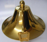 Marpac S-0809 Boat Ship's Bell Polished Brass w Bracket 8" Boat Marine