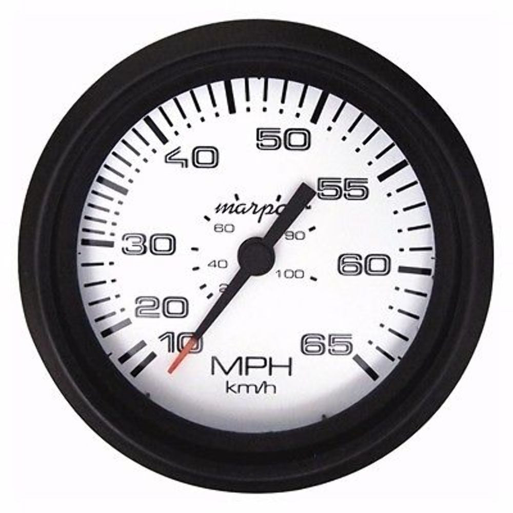 Marpac FSE9853 Premier Elite Speedometer Analog 15-65MPH Domed Gauge Boat Marine