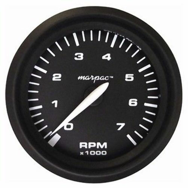 Marpac 7-2050 Premier UNIVERSAL OUTBOARD Tachometer 3" Gauge 0-7000RPM Domed