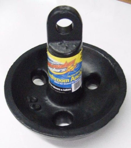 Poseidon Black Vinyl Coated Mushroom 20 lb Anchor For Rivers & Lake Marpac 7-0559
