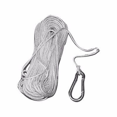 Marpac Solid Braid Nylon Anchor Line with Hook 3/16" x 150' D10-316150 MD