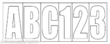 Marpac 1-52308 Number-Letter KIT 3" high WHITE Registration Boat Jetski