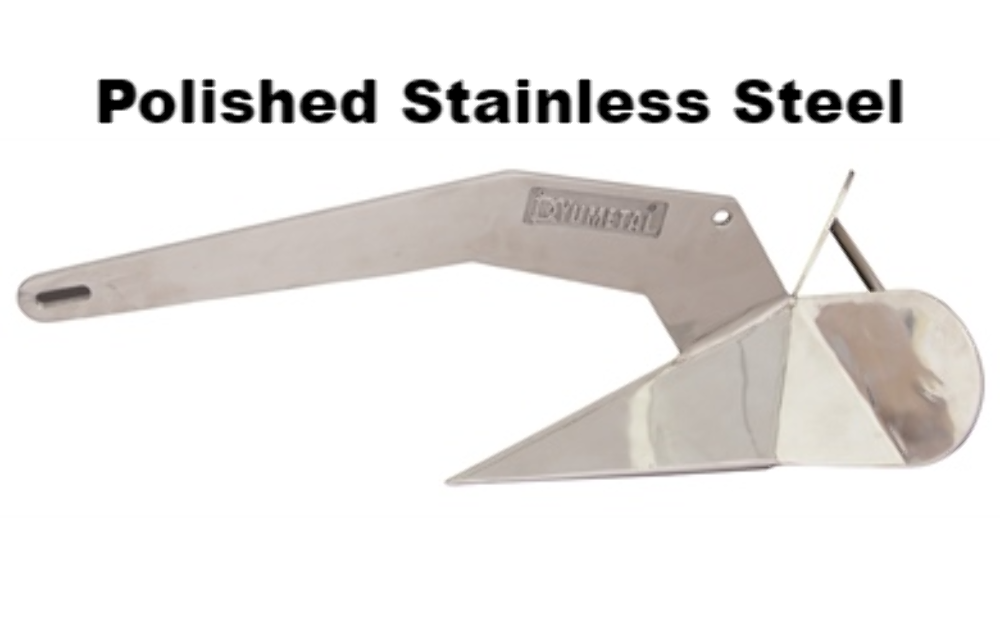 Stainless Steel Delta Style Anchor 14Lbs Poseidon EZ Lunch Marpac 7-2440 Boat