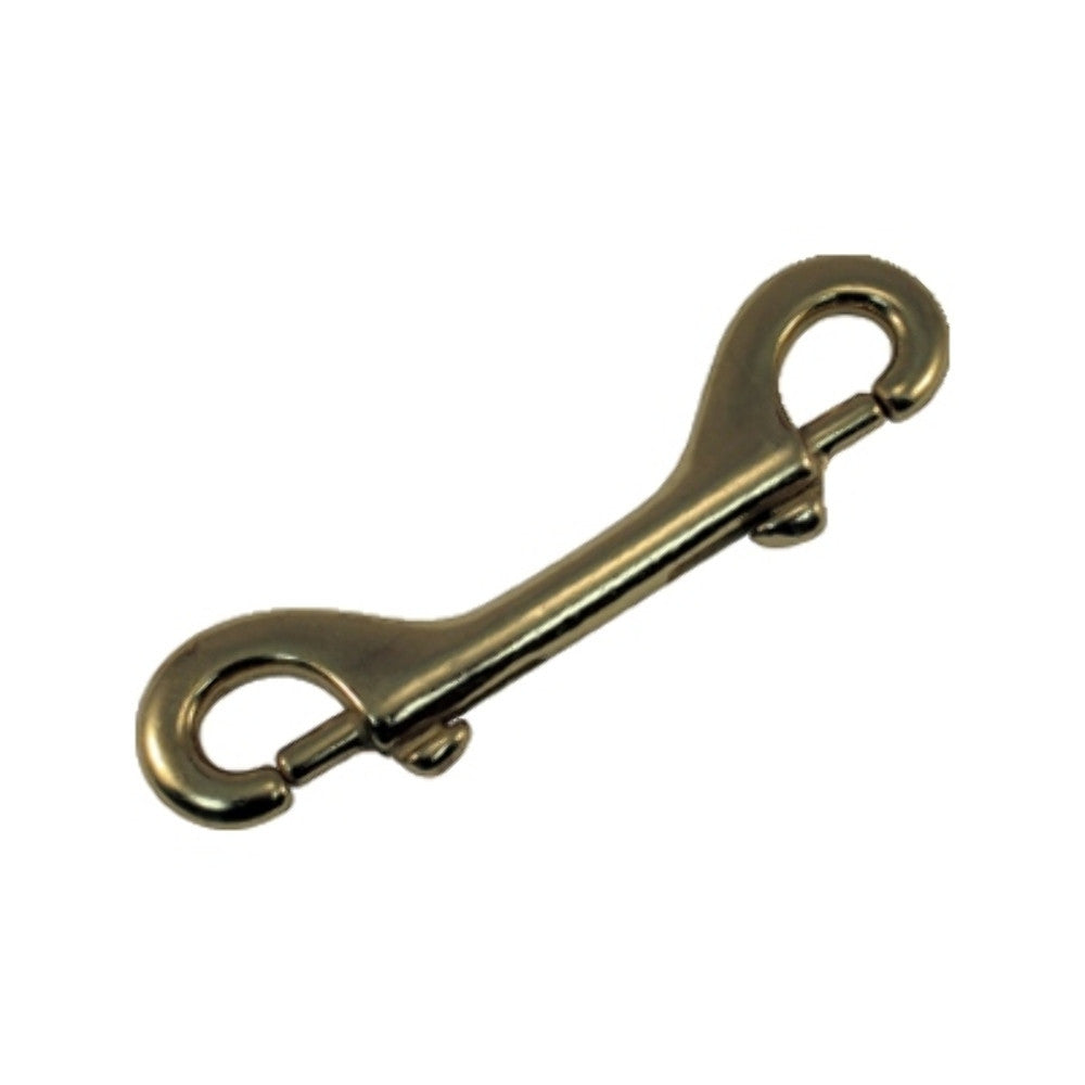Marpac HW120500 Double End Bolt Snap Hook 4-3/4" Brass 2-per Card MD