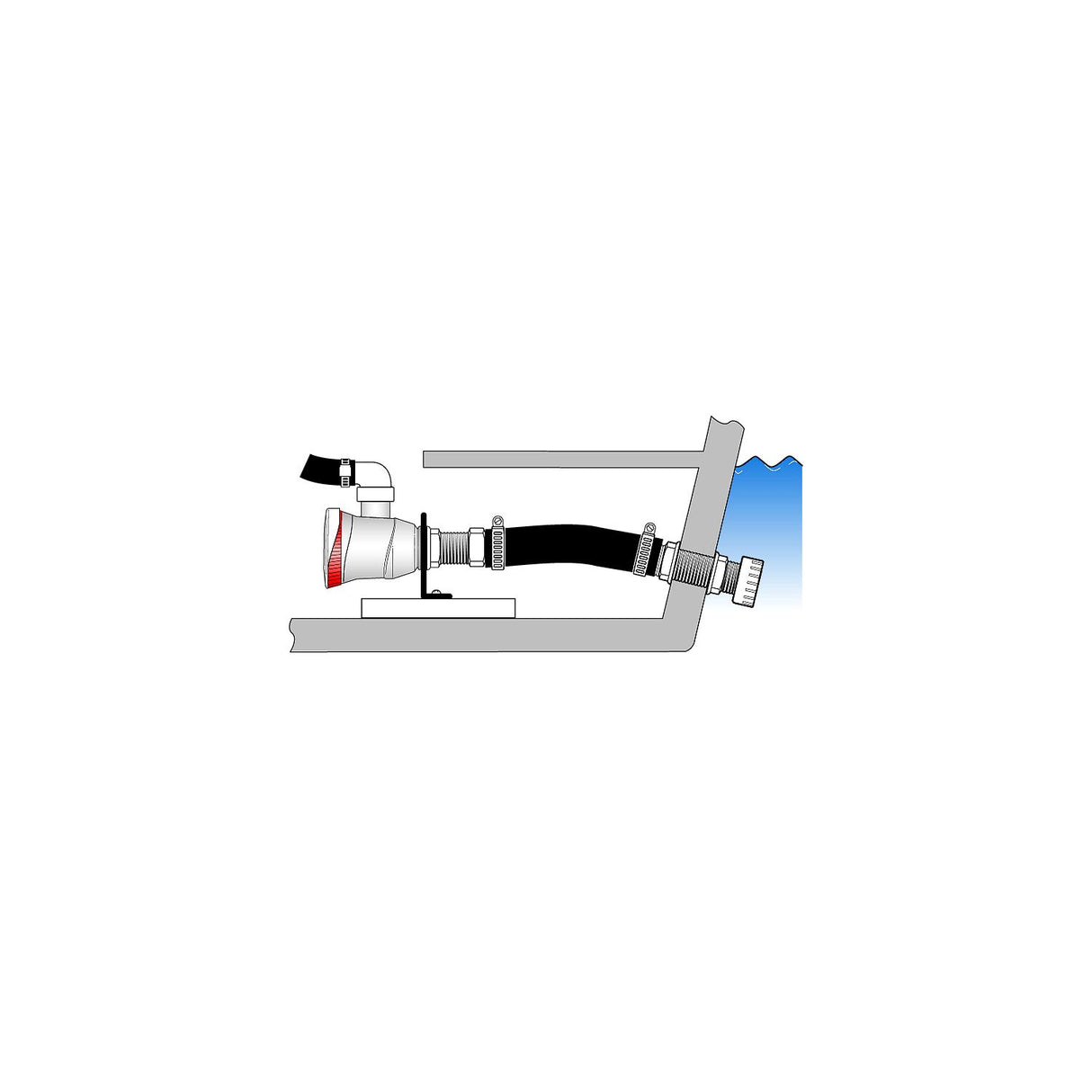 ATTWOOD Aerator Remote Mounting Bracket 3/4" - 4122-3 - official Attwood product image 3