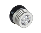 Lumitec Zephyr LED Spreader Light - White, Brushed, Black Base, MPN 101326