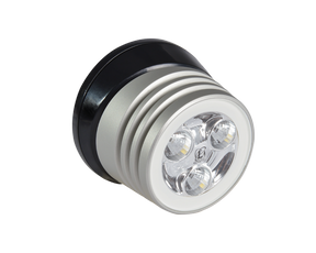 Lumitec Zephyr LED Spreader Light - White, Brushed, Black Base, MPN 101326